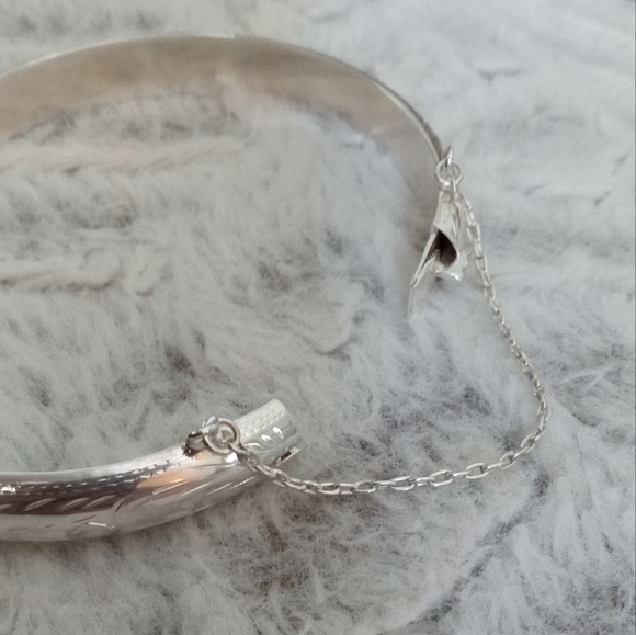 Sterling Silver Bangle Bracelet - Picture 3 of 12
